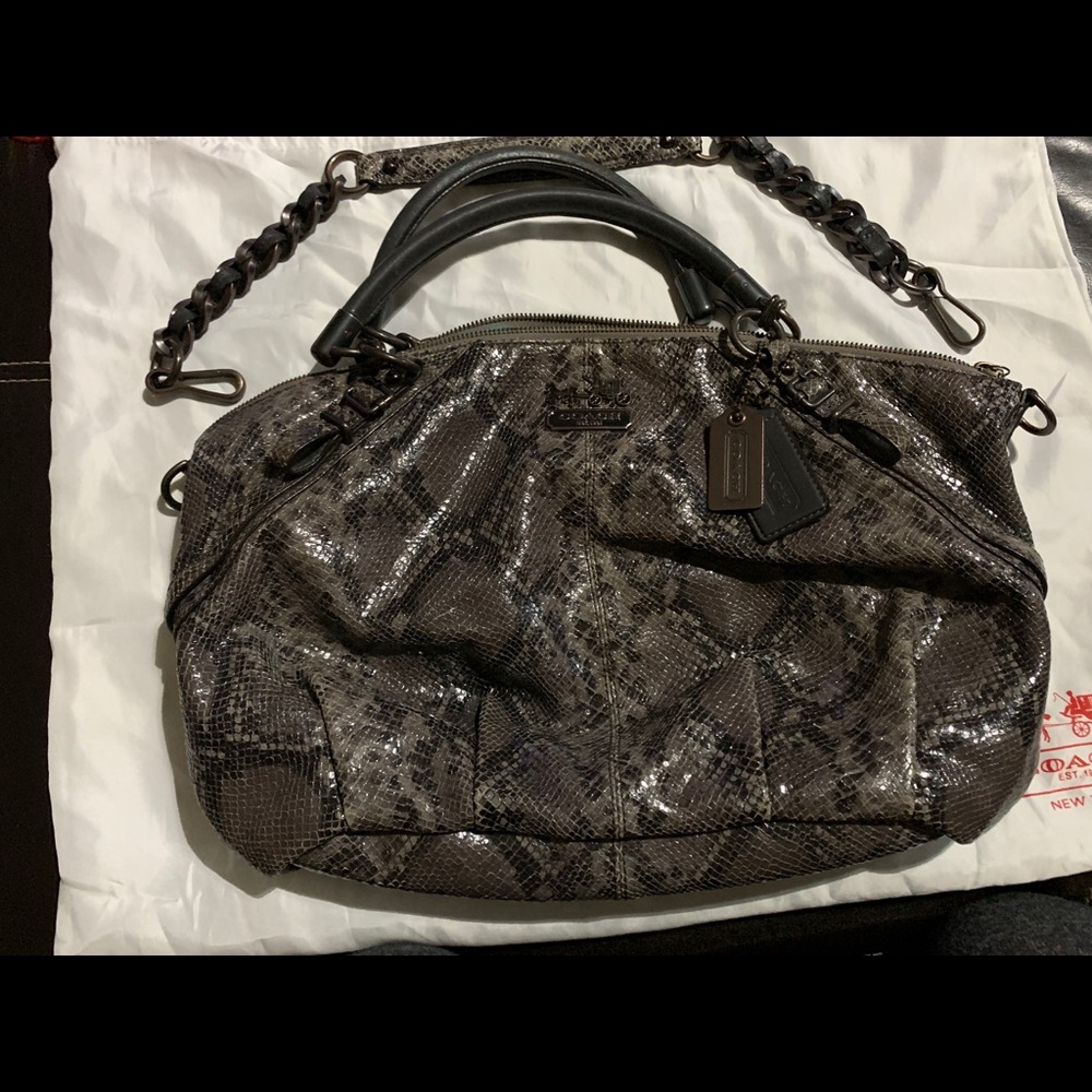 Coach Madison Python leather purse G1082-15956